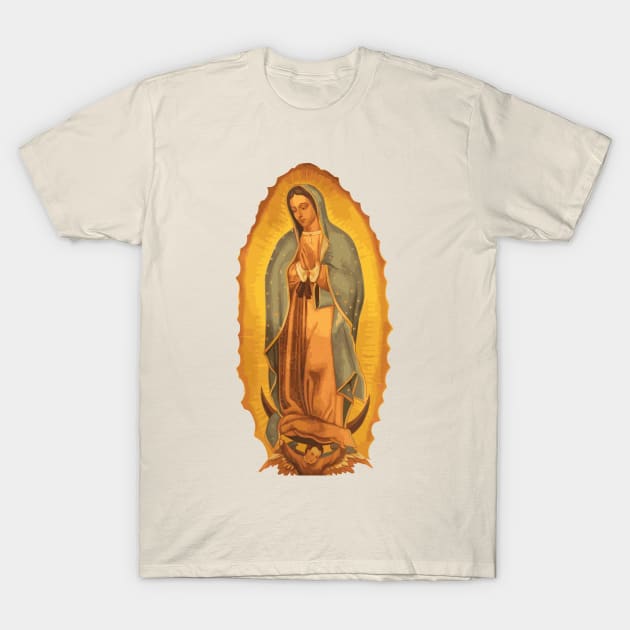 Guadalupe Oil Watercolor T-Shirt by Sparkling Art